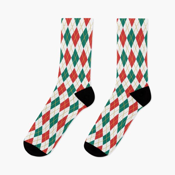 Item preview, Argyle Red and Green Pattern designed and sold by CHERRY--SHOP.