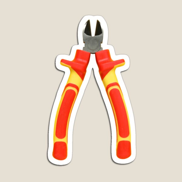 Item preview, Diagonal Cutting Pliers Illustration, Vintage Hand Tool Artwork, Precision Wire Cutting and Electrical Repair Design designed and sold by bvdesignart.