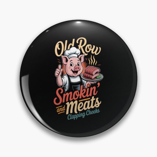 Item preview, Old Row Smokin' Meats And Clapping Cheeks BBQ designed and sold by AntonietHaag.