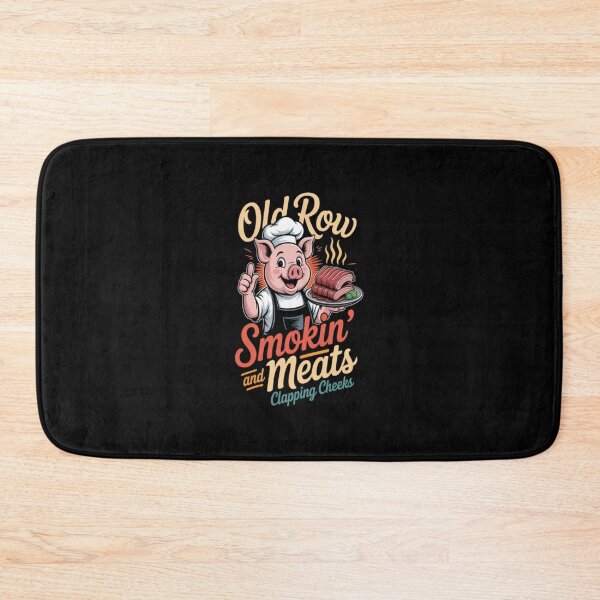 Item preview, Old Row Smokin' Meats And Clapping Cheeks BBQ designed and sold by AntonietHaag.