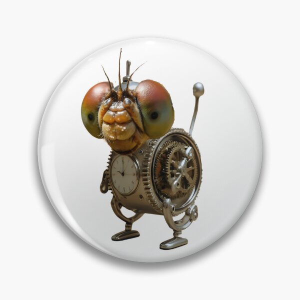 Item preview, Steampunk Cyborg Dragonfly – Mechanical Clockwork Insect Illustration designed and sold by WildPawPrint.