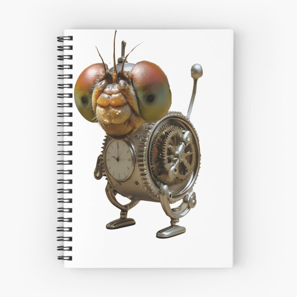 Item preview, Steampunk Cyborg Dragonfly – Mechanical Clockwork Insect Illustration designed and sold by WildPawPrint.
