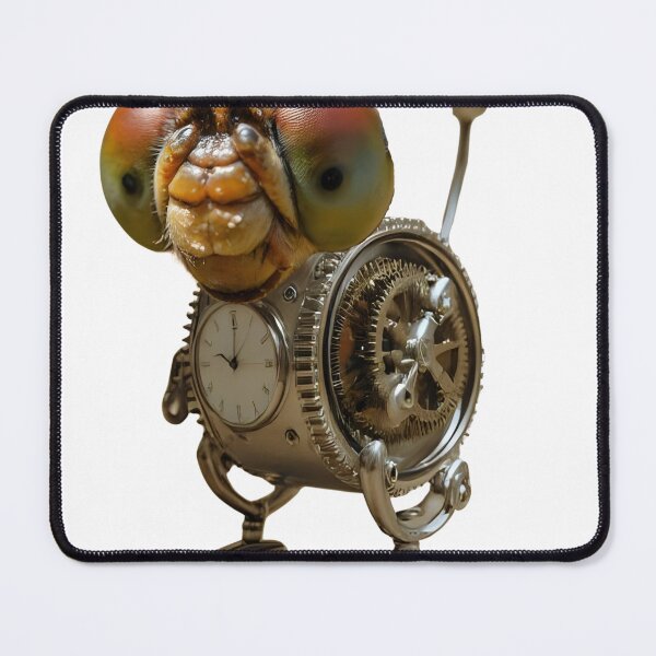 Item preview, Steampunk Cyborg Dragonfly – Mechanical Clockwork Insect Illustration designed and sold by WildPawPrint.