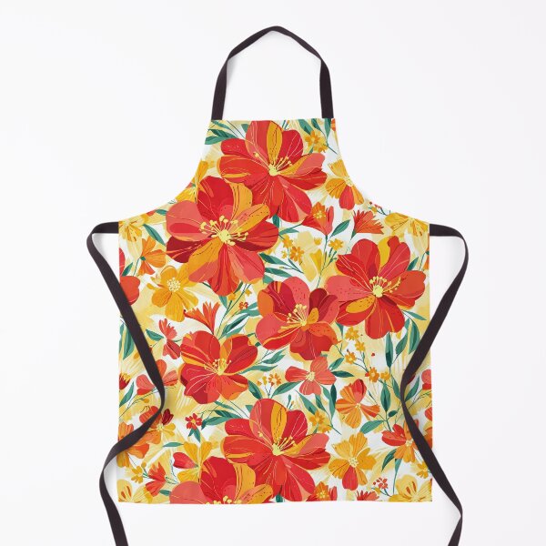 Item preview, Red Yellow Floral Abstract designed and sold by CoolPixels.