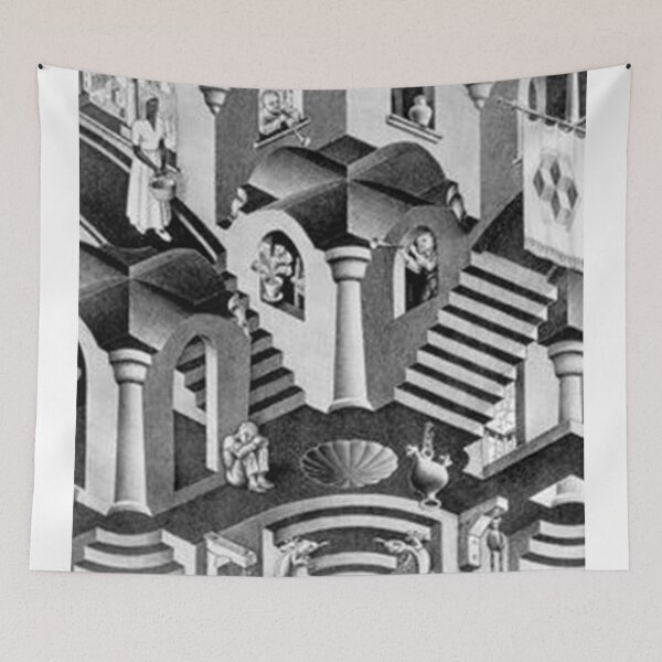 Item preview, Escher geometric convex concave geometry designed and sold by DogLord.