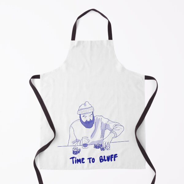 Item preview, Time to Bluff – Poker illustration of a bearded man with a cap designed and sold by Mouyouu.
