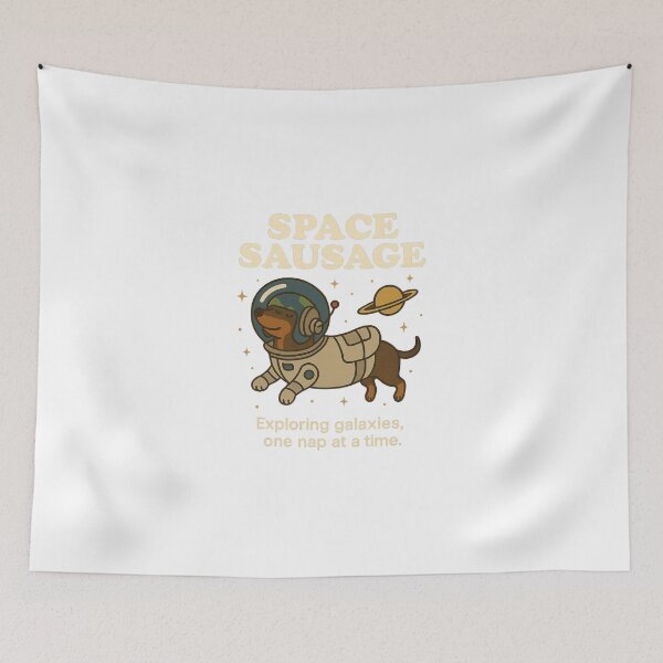 Item preview, dashhound in space designed and sold by Sweet Dreams & Fantasia.