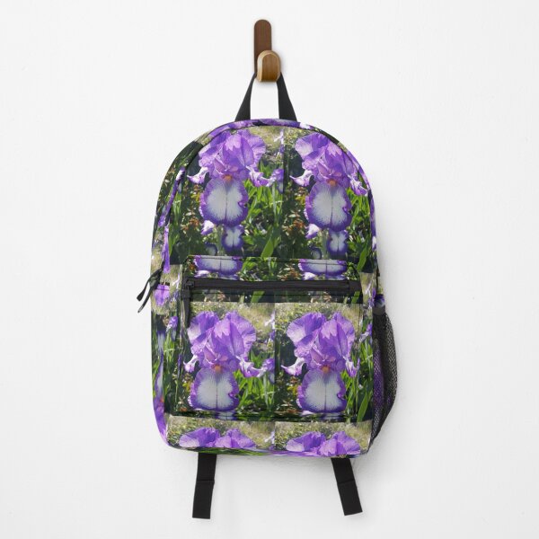 Item preview, Gorgeous Blue and White Bearded Iris Flower designed and sold by Sarah  Rajkotwala.