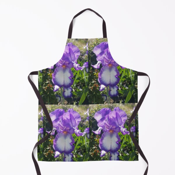 Item preview, Gorgeous Blue and White Bearded Iris Flower designed and sold by Sarah  Rajkotwala.
