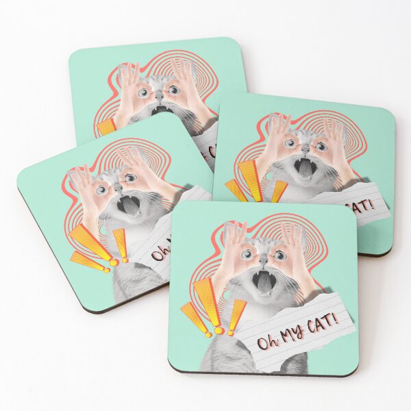 Item preview, Oh My Cat! Funny Surprised Cat Collage Meme designed and sold by Ivy-Triggs.