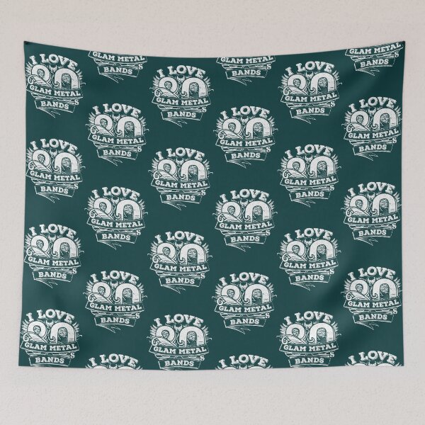 Item preview, I Love 80s Glam Metal Bands designed and sold by TeeWorldB1986.