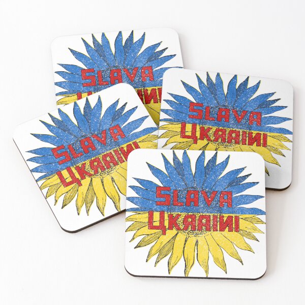 Item preview, Slava Ukraini Sunflower - Ukrainian Flag Pride Distressed designed and sold by DonDoodle.