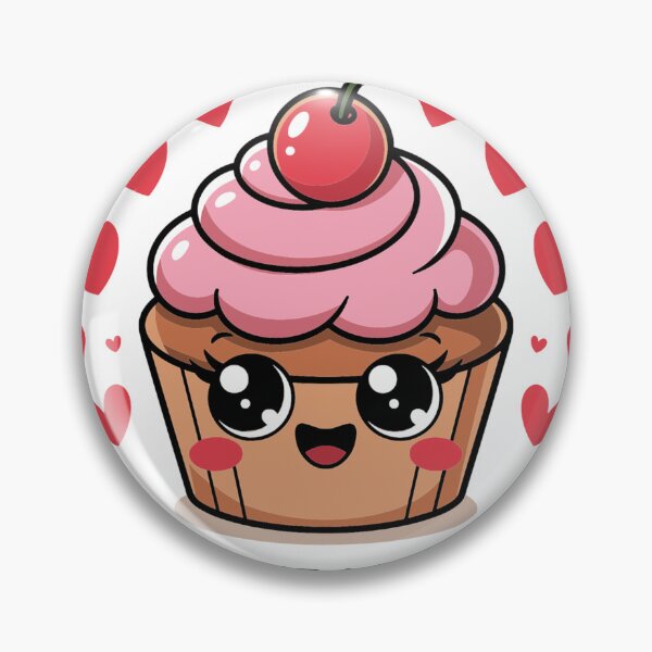 Item preview, Cute Cupcake Kawaii Design | You Bake Me Happy Valentine’s Day Sweet Food Art designed and sold by Cozyscribbles.