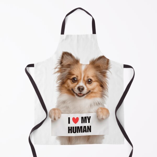 Item preview, Cute Russian Toy dog with Signboard I love my Human designed and sold by LazyOwlStore.