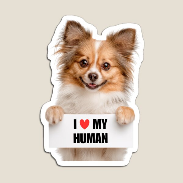 Item preview, Cute Russian Toy dog with Signboard I love my Human  designed and sold by LazyOwlStore.