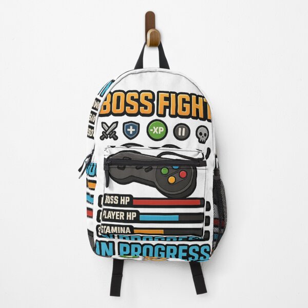 Item preview, Boss Fight In Progress – Funny Gamer Controller HUD Design designed and sold by Designforyou86.