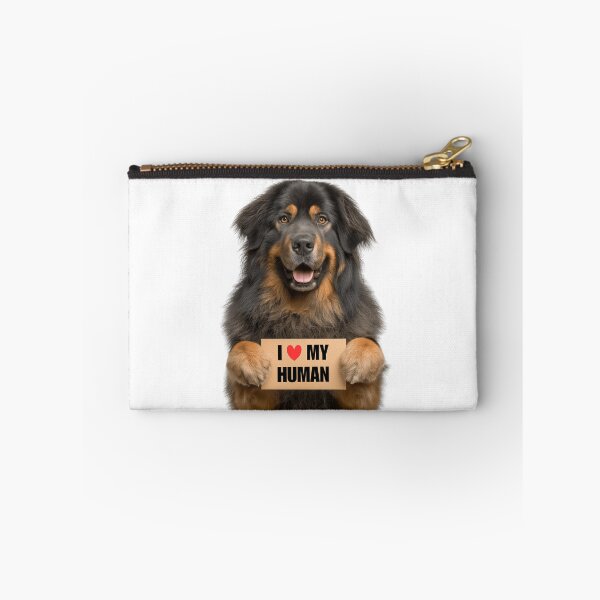 Item preview, Cute Tibetan Mastiff dog with Signboard I love my Human  designed and sold by LazyOwlStore.