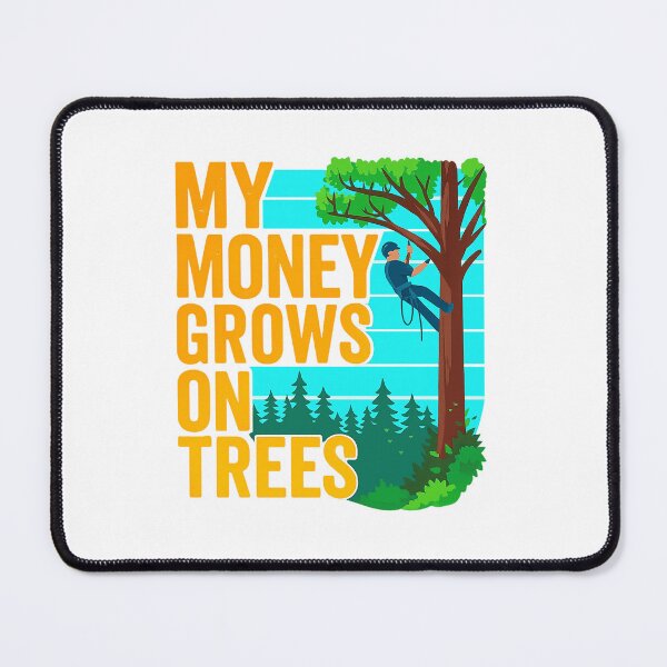 Item preview, Arborist Mens Tree Climber Vintage My Money Grows On Trees designed and sold by foxcao.