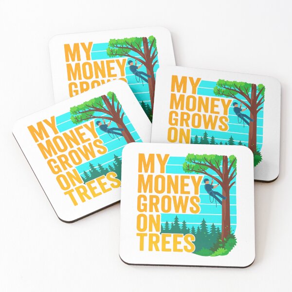 Item preview, Arborist Mens Tree Climber Vintage My Money Grows On Trees designed and sold by foxcao.