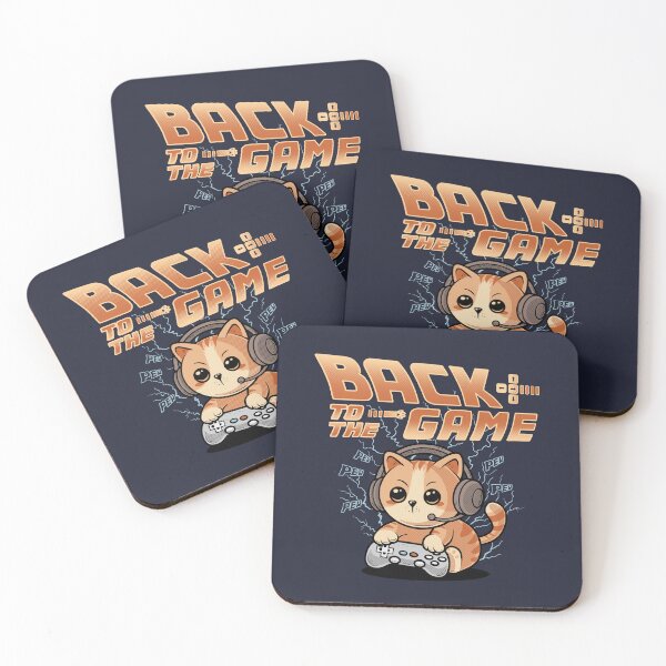 Item preview, Back to the Game – Cute Gamer Cat Retro Tee designed and sold by erion5k.