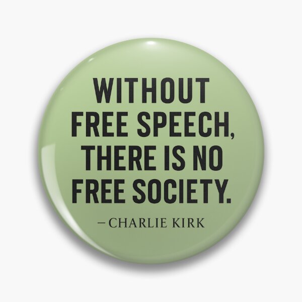 Item preview, Charlie Kirk Quote – Without Free Speech Distressed Typography Design designed and sold by Meandmyshop.
