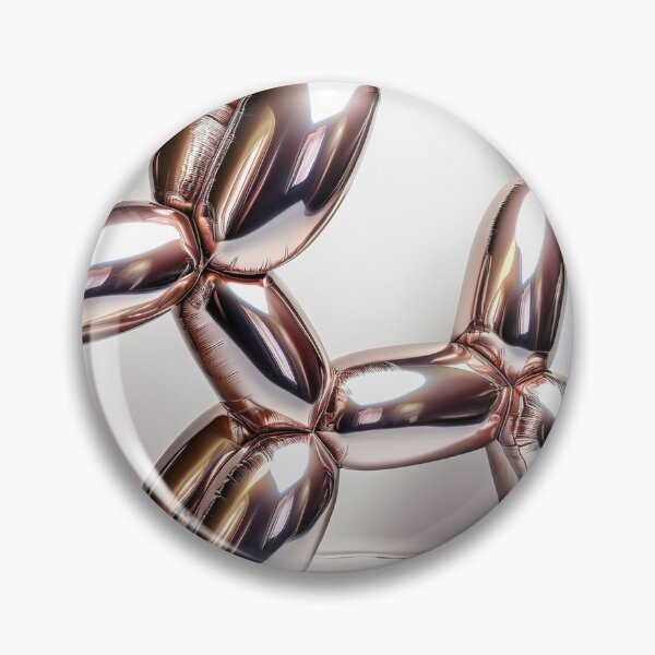 Item preview, Gold Tint Balloon Dog Orange Shiny Reflective Art designed and sold by LineaNova.