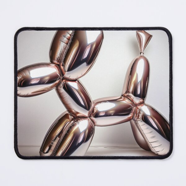 Item preview, Gold Tint Balloon Dog Orange Shiny Reflective Art designed and sold by LineaNova.