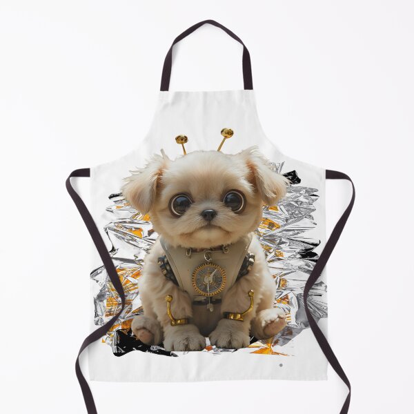 Item preview, Steampunk Fluffy Dog – Whimsical Victorian Pup Illustration designed and sold by WildPawPrint.
