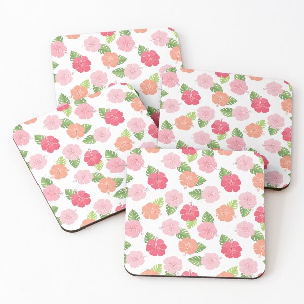 Item preview, Modern Tropical Hibiscus Floral Seamless Pattern – Pink Blooms & Green Leaves designed and sold by VelloomStore.