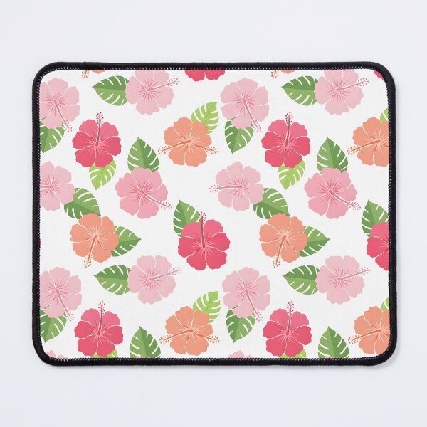 Item preview, Modern Tropical Hibiscus Floral Seamless Pattern – Pink Blooms & Green Leaves designed and sold by VelloomStore.