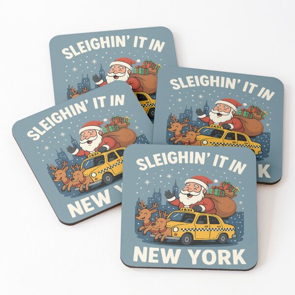 Item preview, Sleighin’ It in New York – Christmas Around the World Santa Claus Travel Tee | Merry Christmas World Tour designed and sold by Globalcitytees.