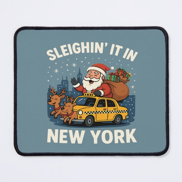 Item preview, Sleighin’ It in New York – Christmas Around the World Santa Claus Travel Tee | Merry Christmas World Tour designed and sold by Globalcitytees.