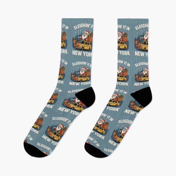 Item preview, Sleighin’ It in New York – Christmas Around the World Santa Claus Travel Tee | Merry Christmas World Tour designed and sold by Globalcitytees.
