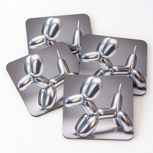Item preview, Dark Grey Balloon Dog Reflective Chrome Digital Art designed and sold by LineaNova.