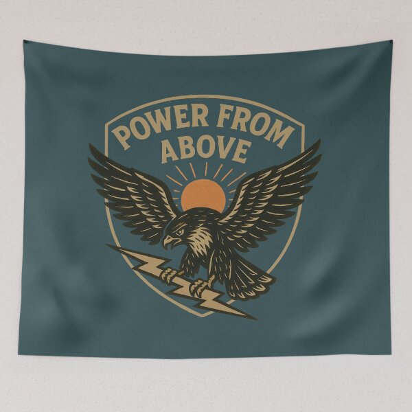 Item preview, Power From Above Eagle Graphic designed and sold by EdvvinStudios.