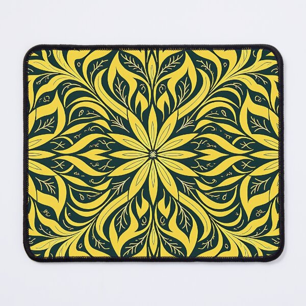 Item preview, Green, Flowers & Leaves, Abstract Artistic Stylize, Symmetrical Repeated Texture Pattern (image size 8320x12480) designed and sold by Digital-Davinci.