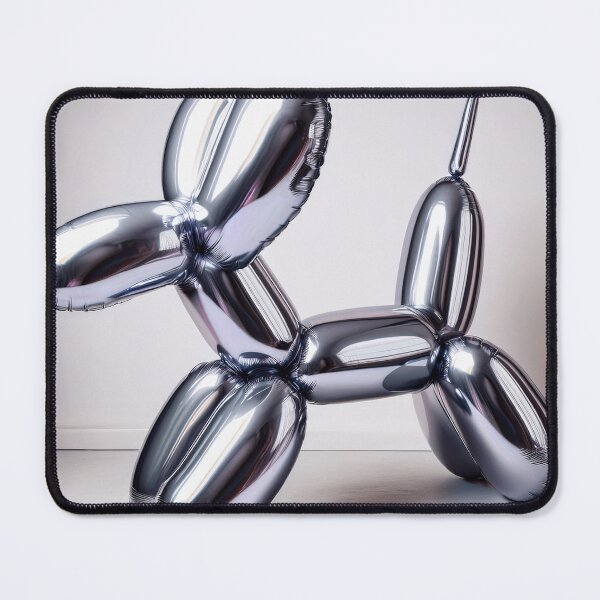 Item preview, Blue Tint Balloon Dog Silver Reflective Art designed and sold by LineaNova.