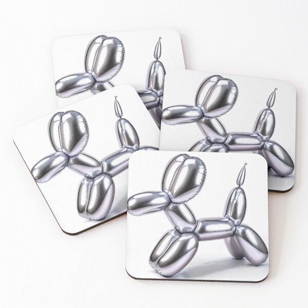 Item preview, Silver Reflective Balloon Dog designed and sold by LineaNova.
