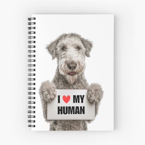 Item preview, Cute Bedlington Terrier dog with Signboard I love my Human  designed and sold by LazyOwlStore.
