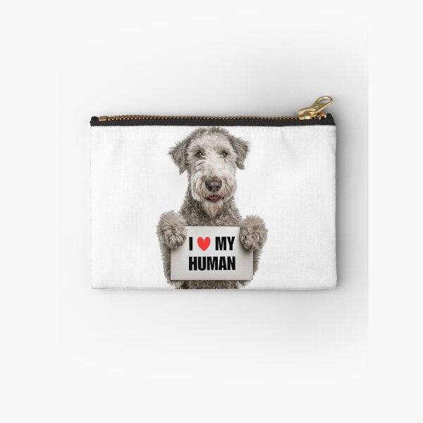 Item preview, Cute Bedlington Terrier dog with Signboard I love my Human  designed and sold by LazyOwlStore.