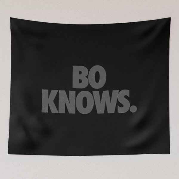 Item preview,  Bo Knows Gray Vintage Text Logo designed and sold by JACQUELINESKINN.