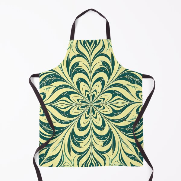 Item preview, Green, Flowers & Leaves, Abstract Artistic Stylize, Symmetrical Repeated Texture Pattern (image size 8320x12480) designed and sold by Digital-Davinci.