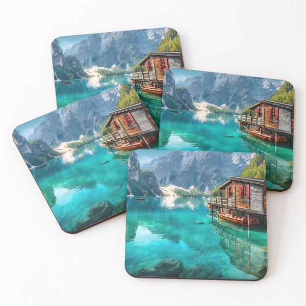 Item preview, Serenity by the Crystal Clear Lake in the Alps designed and sold by Artessie.