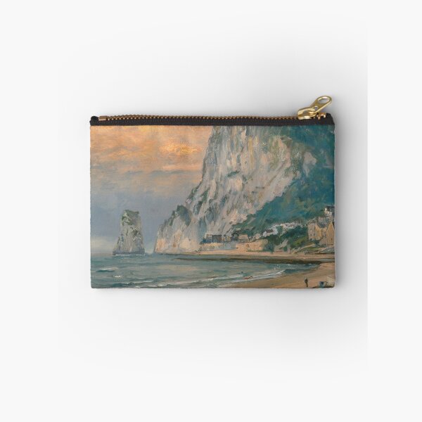 Aperçu de l'œuvre La Plage et la Falaise d'Amont de Claude Monet créée et vendue par Tamas Das.