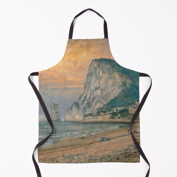 Aperçu de l'œuvre La Plage et la Falaise d'Amont de Claude Monet créée et vendue par Tamas Das.