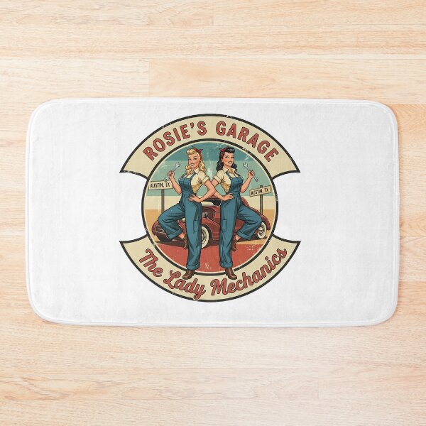 Item preview, Rosie's Garage - The Lady Mechanics - Austin, TX Pin-Up Duo designed and sold by RedDelaney.