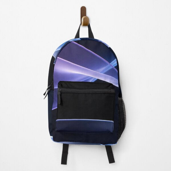Item preview, Glowing Blue and Purple Abstract Ribbon Waves with Smooth Gradient Flow and Elegant Motion on Dark Background designed and sold by Mimoshi ⭐⭐⭐⭐⭐.