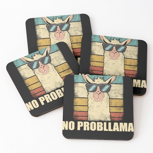 Item preview, No Probllama – Funny Vintage Llama Design designed and sold by clickbongski.