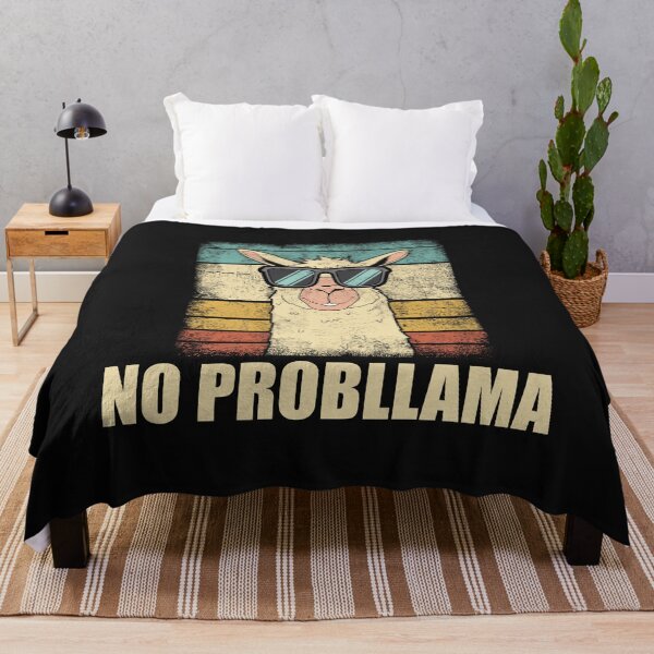 Item preview, No Probllama – Funny Vintage Llama Design designed and sold by clickbongski.
