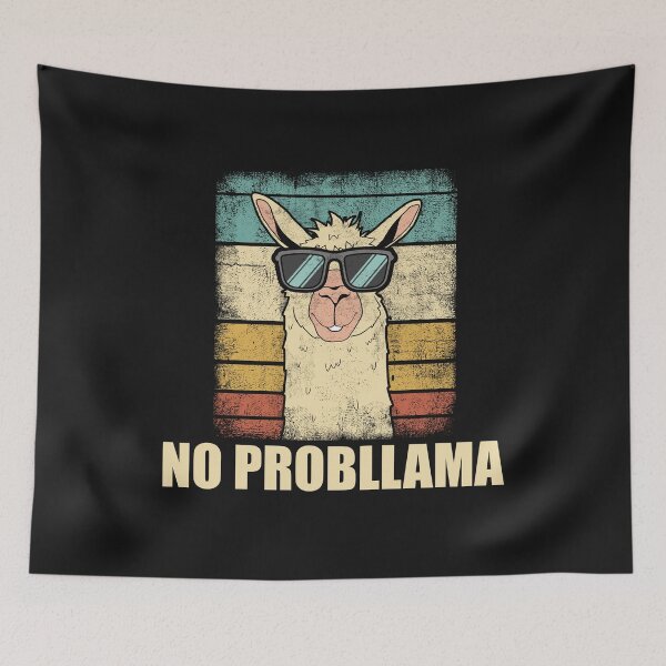Item preview, No Probllama – Funny Vintage Llama Design designed and sold by clickbongski.